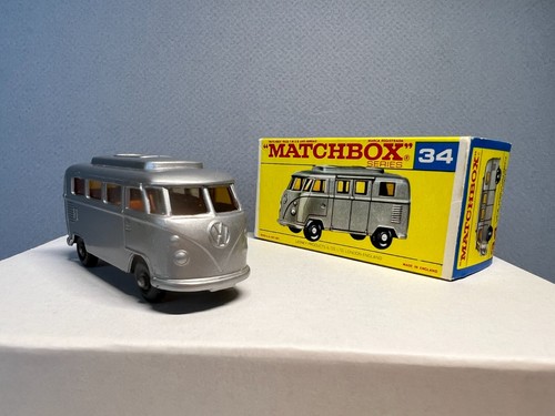 Matchbox Regular Wheels # 34 Volkswagen Camper *Rare F Box* - Picture 5 of 10
