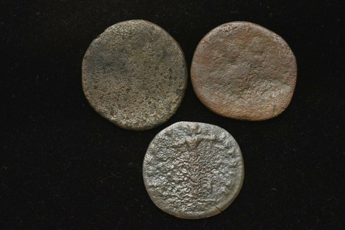 LOTE DE 3 MONEDAS ROMANAS PROVINCIALES - BUEN ESTADO - TOTAL 23 GRAMOS - Imagen 2 de 2