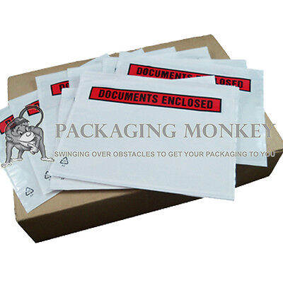 C6 Printed Documents Enclosed Wallet Peel & Seal Clear Pack of 100