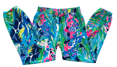 Lilly Pulitzer Girls L Reese Jogger Pants Purrfect Print 2016