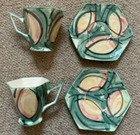 Unusual Geometric / Hexagonal Mug and Saucer x 2