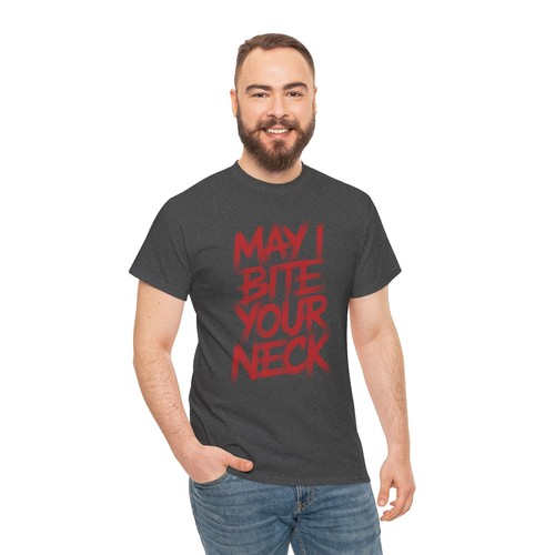 Camiseta Disfraz Vampiro May I Bite Your Neck - Camiseta Halloween Película de Terror - Imagen 40 de 53