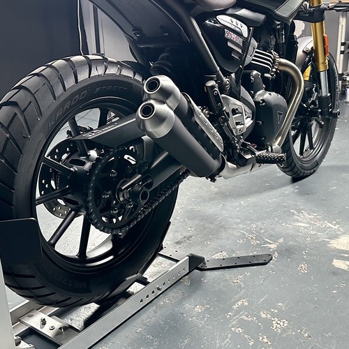 Protectores contra choques de horquilla de eje/husillo de rueda delantera trasera para Speed 400 Scrambler 400X - Imagen 23 de 55