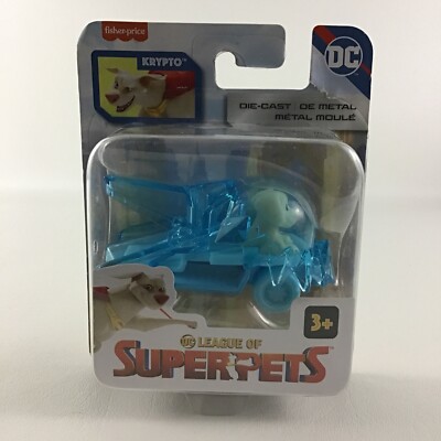 DC League Of Super Pets Krypto Superdog Figure Toy Die Cast Vehicle Mattel New