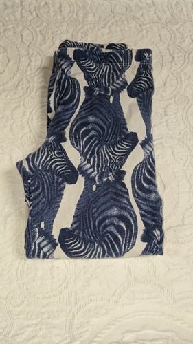 Gap Kids girls sz. 12 blue knit zebra design crop legging pants. Cute, comfortab - Picture 6 of 7