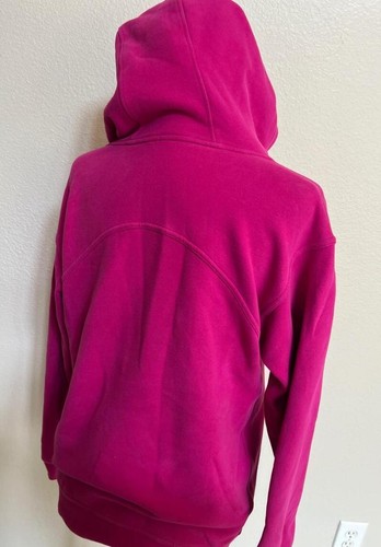 LULULEMON All YOURS sz 8 fleece hoodie ripened raspberry pink athleisure - Picture 3 of 3