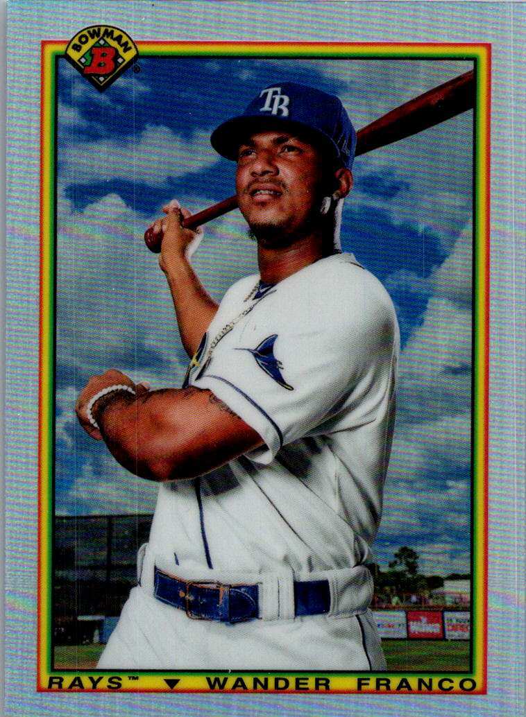 2020 Wander Franco #90B-WF Bowman Tampa Bay Rays 1990 Bowman MBBC #140