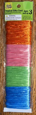 Busy Kids Camp Tropical Silky Cord Great For Stringing Lg Hole Beads Crafts 20yd