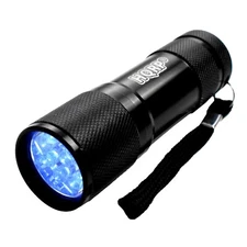 Professional 365 nM 9 UV LED Ultraviolet Rocks / Stones Illumination Flashlight