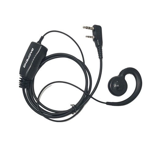 Walkie Talkie C-Style Earpiece for Kenwood Baofeng C shape Headset PTT Mic 2 Way - Picture 15 of 20