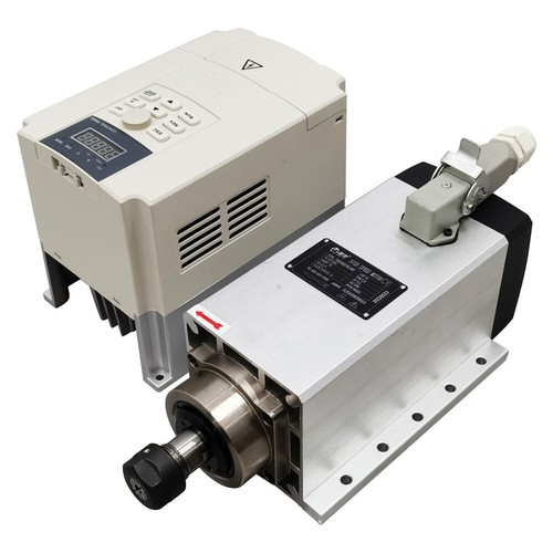 Air-cooling Spindle Motor 220V ER20 300Hz 3.5KW(Include Inverter) 4.7 hp - Picture 2 of 22