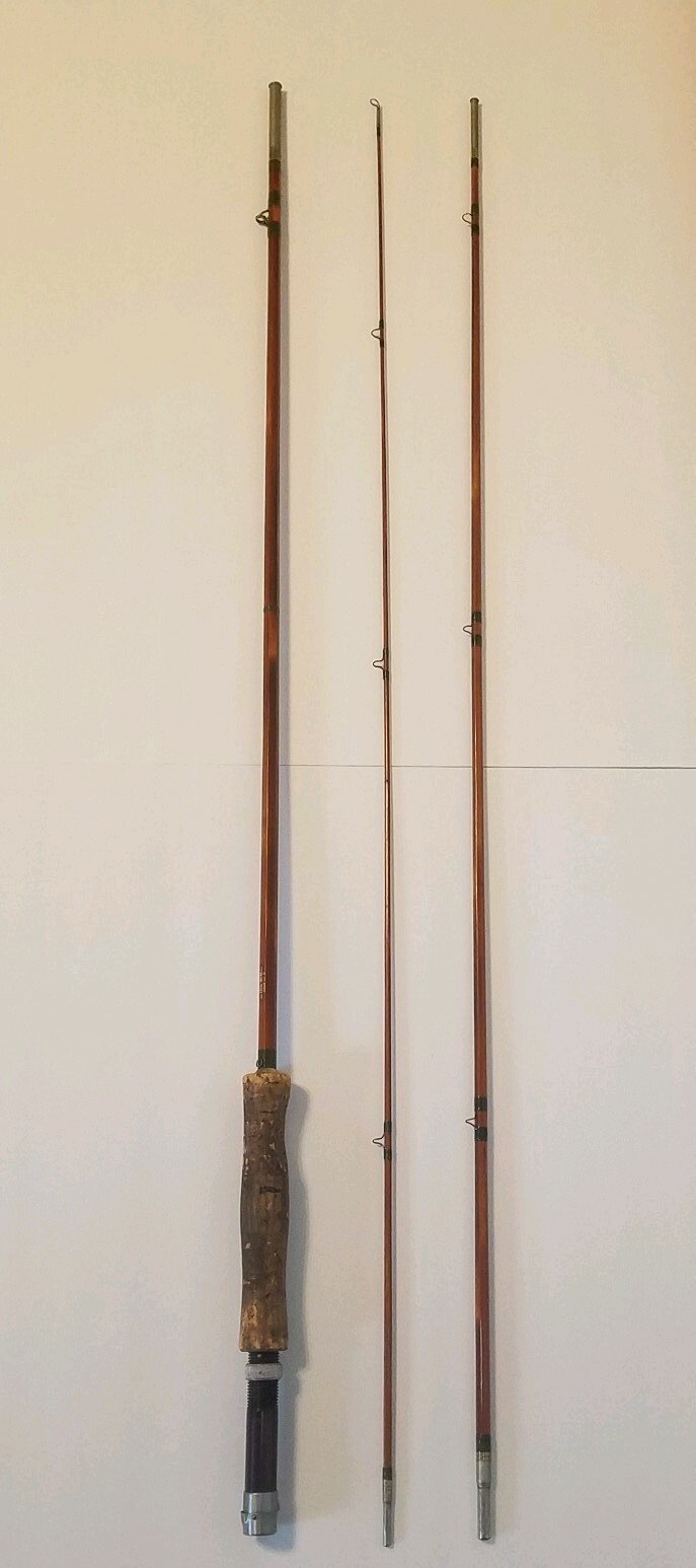 Vintage 3 Piece South Bend Split Bamboo Fly Fishing Rod Pole 359'Original Vintage 3 Piece South Bend Split Bamboo Fly Fishing Rod Pole 359'Original