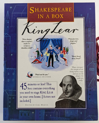 Shakespeare In A Box - King Lear - All you Need To Stage Your Own Play Kit