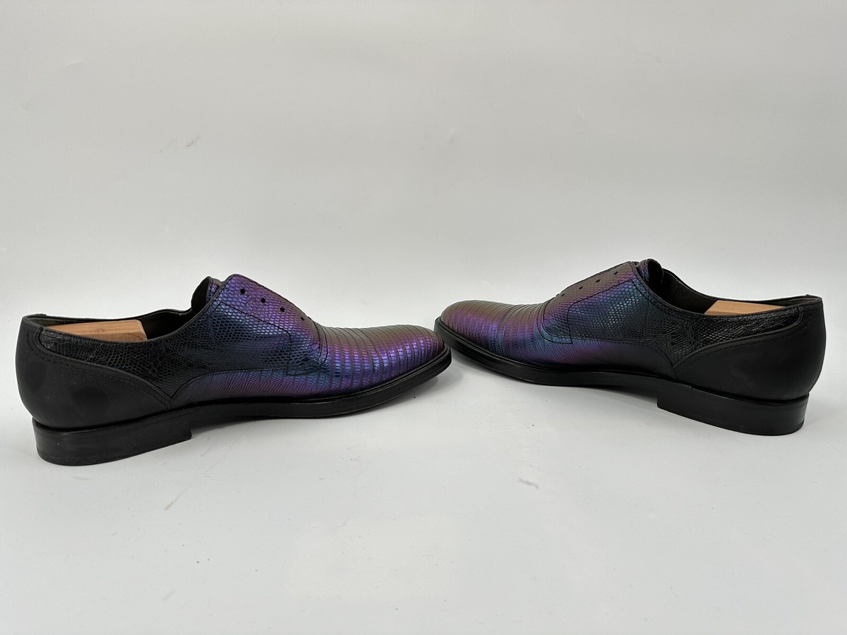 Lanvin Iridescence Lizard Oxford Shoes Size 11-USA Lanvin Black Patent Leather Lace Up Oxford Size 35.5 Lanvin  main image 4