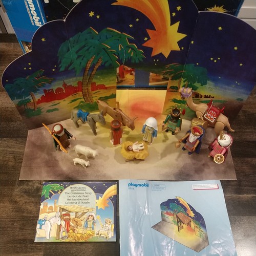 Playmobil 5719 Retired Christmas Nativity Set For Kids 2002 Missing Pieces w Box - 第 2/9 張圖片