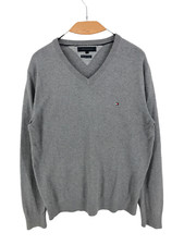 TOMMY HILFIGER - Men Cotton Cashmere Jumper Pullover Sweater Size M