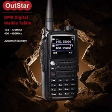 LD-6100 UV DMR Walkie Talkie 134-176MHz 400 480MHz Dual Time Slot FM Receiver