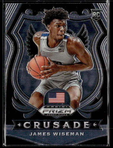 2020 Panini Prizm Draft Picks James Wiseman Crusade RC #82 USA