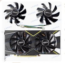 For ASROCK RX5600XT Challenger D OC V2 Graphics Card Heat Sink Fan T129215SU