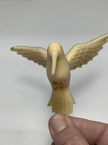 Mini Tagua Elfenbein Kolibri Ornament - Bild 4 von 11