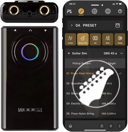 P1 Guitar Multi-Effects Processor, Bass Guitar Pedals with Tuner, Amp, Metronome