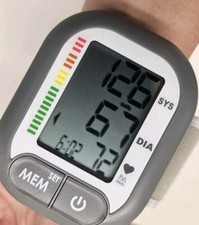 Medline Automatic Wrist Blood Pressure Monitor large display MDS4003