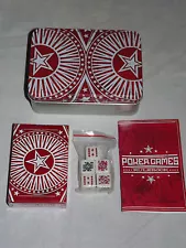 VINTAGE 2004 PHILIP MORRIS  USA POKER GAMES CARDS DICE IN TIN BOX