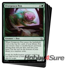 Overgrown Pest X4 M/NM Magic: The Gathering MTG March Of The Machine