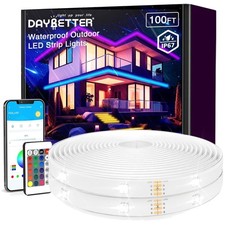 Outdoor LED Strip Lights Waterproof 100ft, Waterproof LED Light Strips with ...