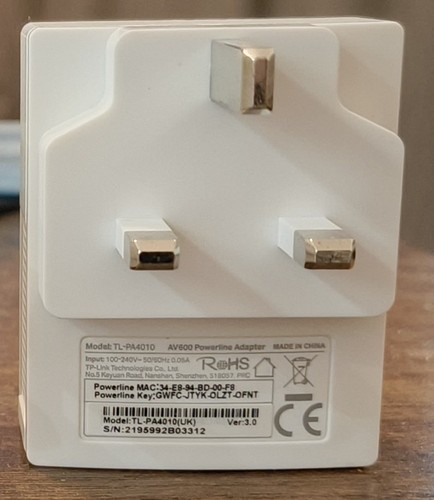 TP-Link TL-PA4010KIT AV600 Powerline Adapter (pojedynczy adapter) - Zdjęcie 2 z 2