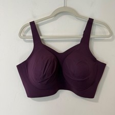 Evelyn Bobbie Womens The Beyond Bra 2XL Purple Excellent Seamless Wirefree