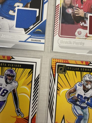 2024 Panini Donruss NFL Memorabilia Purple Blue Red Press Proof Bomb + Lot of 21 - Picture 12 of 24