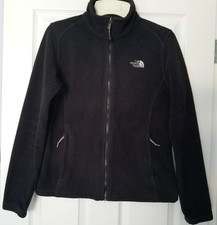 The North Face Black Full Zip Fleece Jacket Women's Size M  Hiking Walking