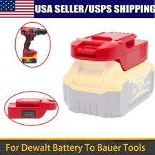 Adapter For Dewalt 18V 20V Li-Ion Battery to Fits for Bauer 20V Drill Tools