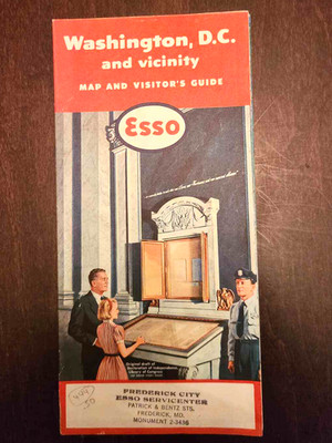 Washington D.C. and Vicinity Courtesy of Esso 1957 Edition (3S) (JA)