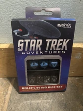 Modiphius Star Trek Adventures Science Division Dice Set - Blue (7) In Box