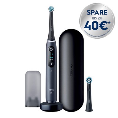 Oral-B iO Serie 8 Black Elektrische Zahnbürste Oszillierend Mikrovibration Timer