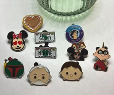 Starter Disney Assorted Pin Trading Lot Of 10 Pins - pictured is what you get