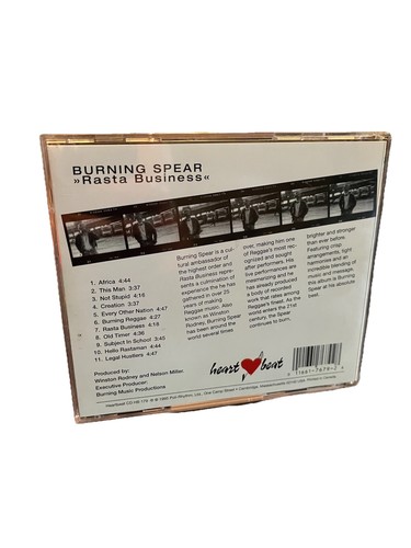 Burning Spear - Rasta Business (CD, 1998, Heartbeat) Reggae Ska Music CD - Picture 2 of 4