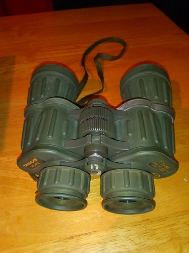 Vintage Tasco 222RZ Binoculars 7x50 372ft at 1000yds MC Coated +Case - Picture 6 of 12