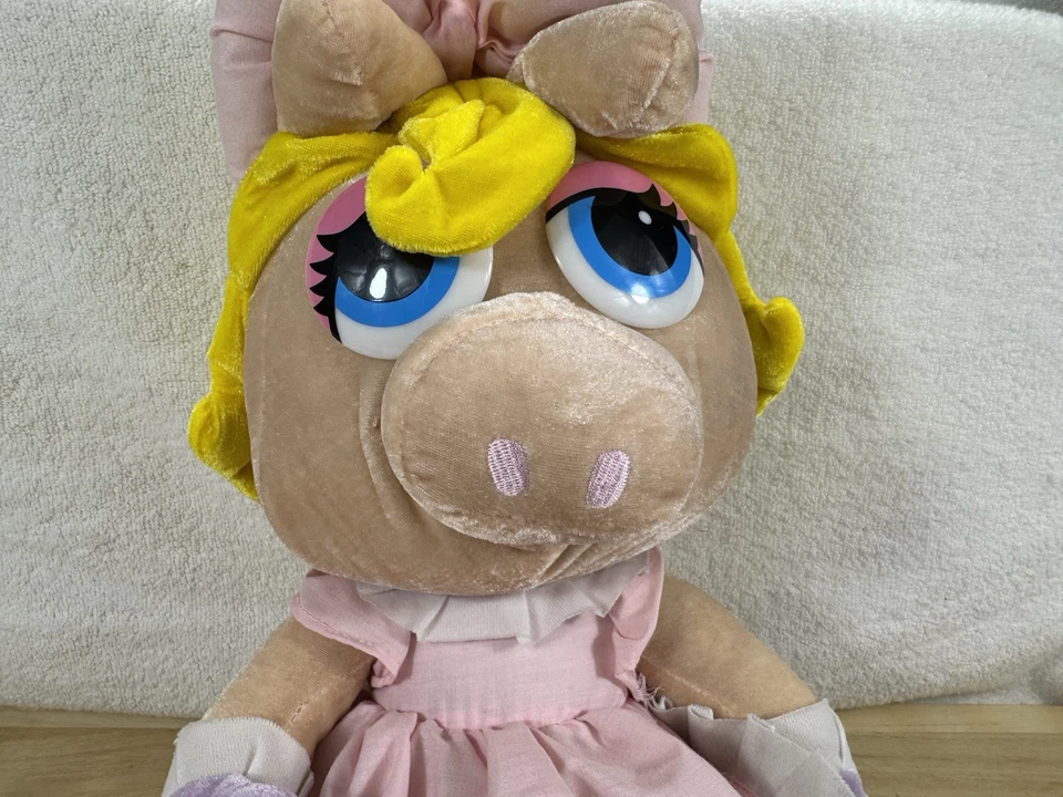 🛑Rare ✅ 10" Muppet Babies Baby ✅Miss Piggy Velour Plush ✅Jim Henson Nanco - Image 3 of 4