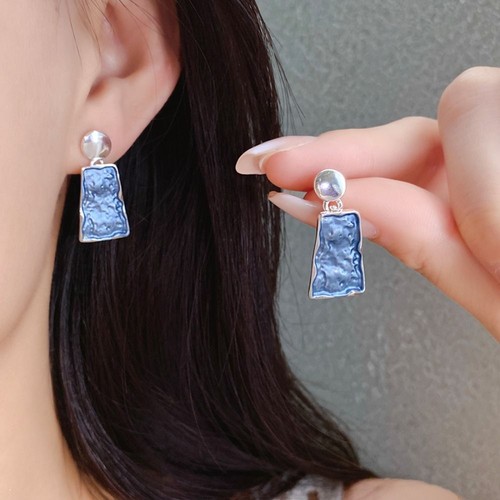 Geometric Line Colorful Oil Painting Earrings Necklace Jewelry Accessories - Picture 5 of 16