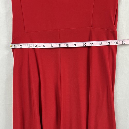 Cato Wrap Dress Womens Small Red Ruffled Cap Flutter Sleeve Stretch Knit New - Picture 10 of 15