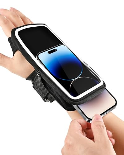Wristband Phone Holder for Running, Handheld Grip Phone Holder with Card Slot - Zdjęcie 4 z 8