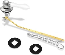 Boltigen Universal Front Mount Toilet Handle, Trip Lever 1PC, White 