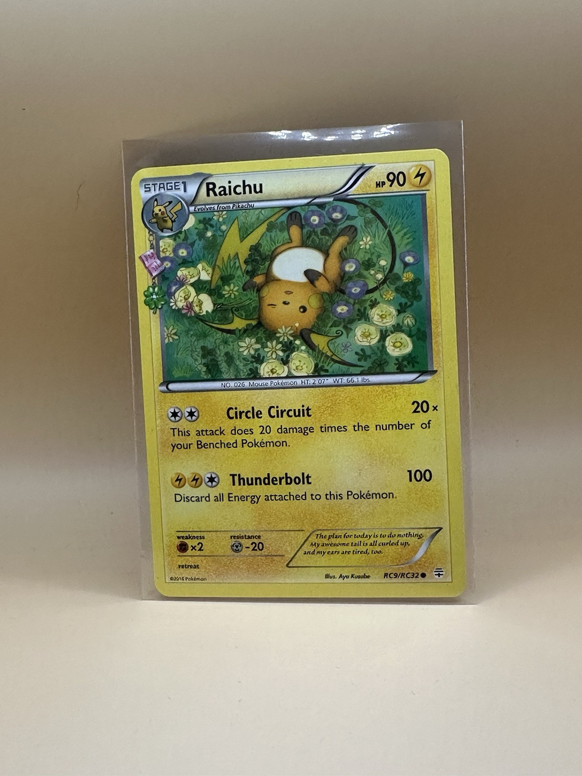Raichu RC9/RC32 NM XY Generations Radiant Collection Pokemon Card Flowers Spring