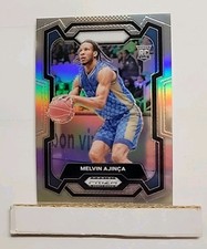 2024 Prizm Draft Picks Melvin Ajinca RC #48 Silver Prizm Rookie M1
