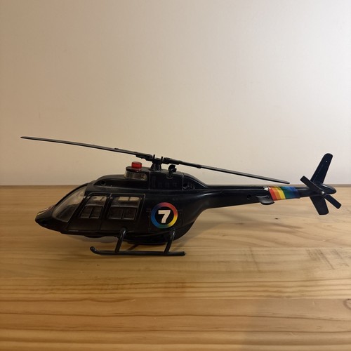 Vintage Toy Helicopter Channel 7 Australia - Damaged as per Pics - All Plastic