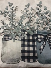 16x16 pillow case covers green floral/ invisable zipper