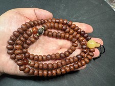 Vintage 108 Lotus Bodhi Seed Mala Necklace 30...